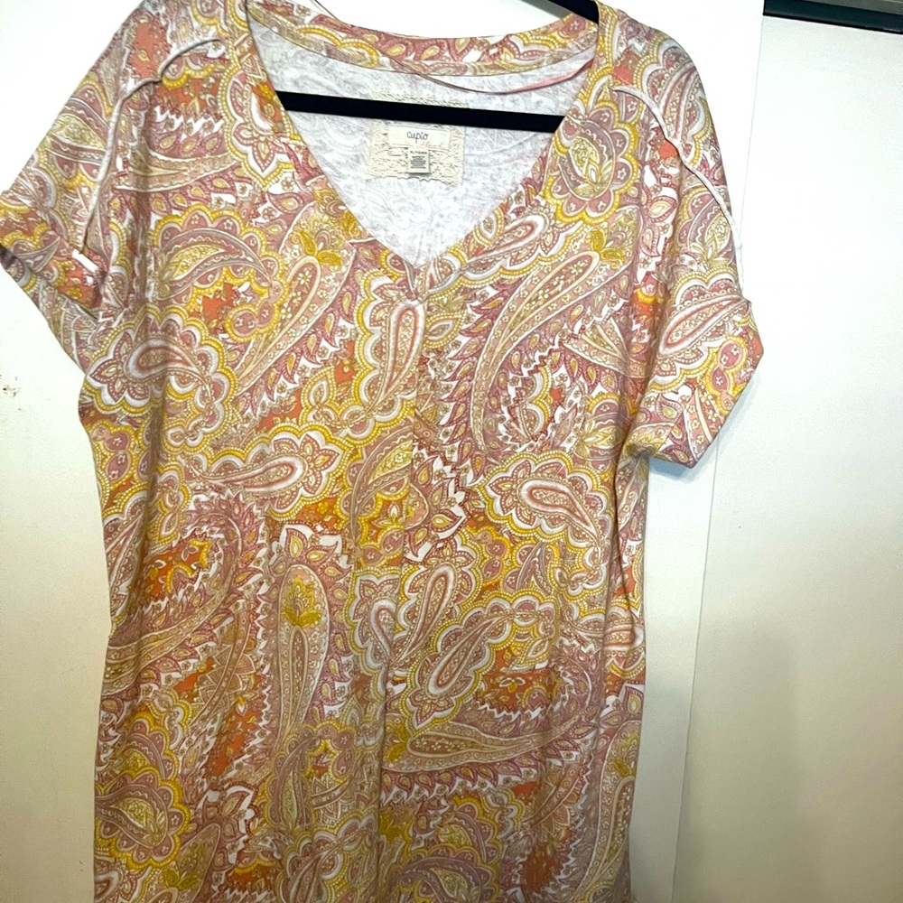 V neck t shirt dress